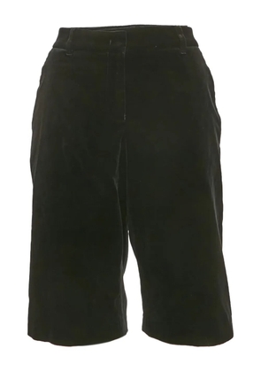 Emporio Armani Pre-Owned 2018 velvet shorts - Black