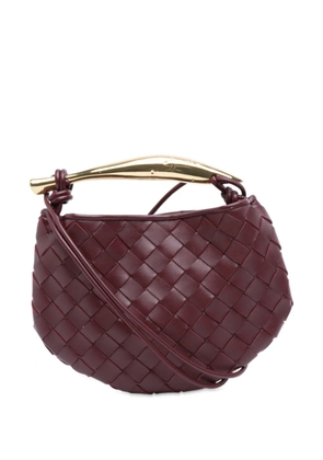 Bottega Veneta Pre-Owned 2012-2025 Baby Lambskin Intrecciato Sardine satchel - Red