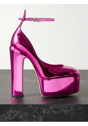 Valentino Garavani - Tan-go 155 Metallic Patent-leather Pumps - Purple - IT35,IT36,IT37,IT37.5,IT38,IT38.5,IT39,IT39.5,IT40,IT41,IT42