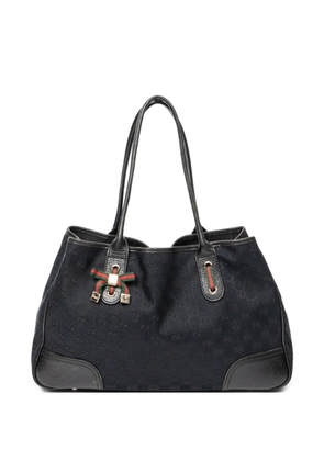 Gucci Pre-Owned 1994 Princy GG monogram ribbon-detail tote bag - Black