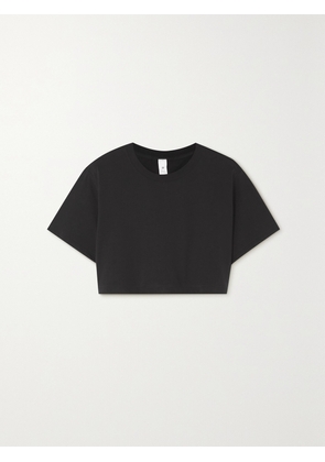 lululemon - All Yours Cropped Pima Cotton T-shirt - Black - US2,US4,US6,US8,US10,US12,US14,US16,US18