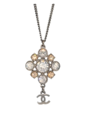 CHANEL Pre-Owned 2012 rhinestone-embellished necklace - Silver