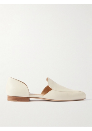Gabriela Hearst - Jax Cutout Leather Loafers - Cream - IT36,IT37,IT37.5,IT38,IT38.5,IT39,IT39.5,IT40,IT41,IT42