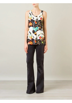 Amir Slama mid-rise flare trousers - Black