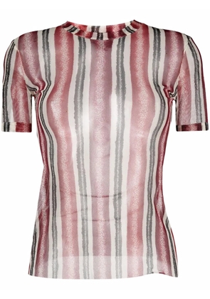 Jean Paul Gaultier Pre-Owned 1990s Classique sheer T-shirt - Red