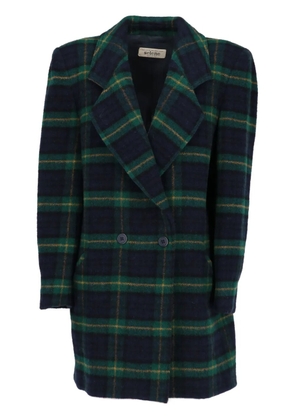 A.N.G.E.L.O. Vintage Cult 1980s checked coat - Blue