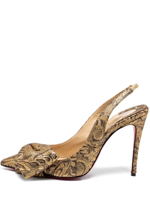 Christian Louboutin Pre-Owned 100mm leather pumps - Gold