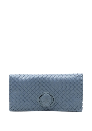 Bottega Veneta Pre-Owned 2012-2025 Nappa Intrecciato Turn Lock clutch bag - Blue
