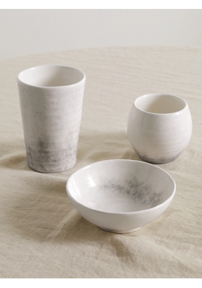 Brunello Cucinelli - Set Of Three Ceramic Bowls - Gray - One size