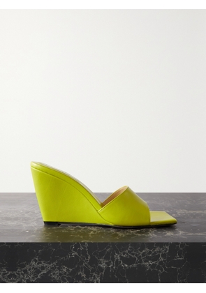 WANDLER - Gaia Leather Wedge Mules - Green - IT35,IT36,IT37,IT38,IT39,IT40,IT41