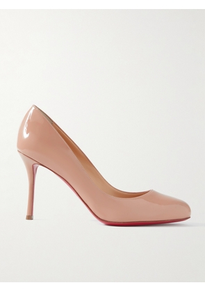 Christian Louboutin - Dolly 85 Patent-leather Pumps - Neutrals - IT34,IT35,IT35.5,IT36,IT36.5,IT37,IT37.5,IT38,IT38.5,IT39,IT39.5,IT40,IT40.5,IT41,IT41.5,IT42