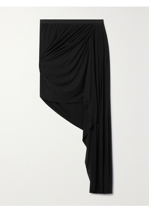Rick Owens - Stevie Asymetric Draped Jersey Skirt - Black - IT38,IT40,IT42,IT44,IT46,IT48