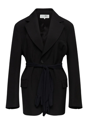 MM6 Maison Margiela tie detail jacket - Black