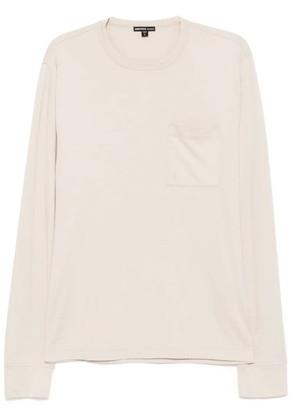 James Perse long sleeve pocket T-shirt - Neutrals