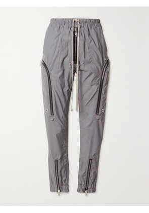 Rick Owens - Zip-detailed Shell Skinny Cargo Pants - Silver - IT38,IT40,IT42,IT44,IT48
