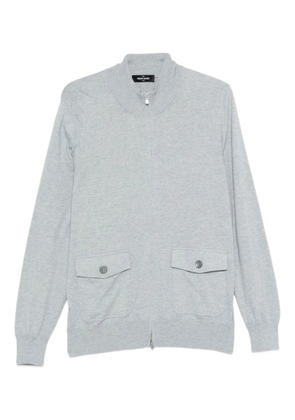 Gran Sasso zip-up pocket cardigan - Grey