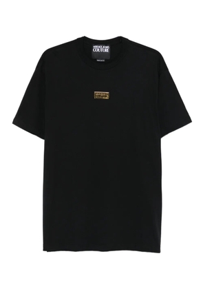 Versace Jeans Couture gold-plaque short-sleeve T-shirt - Black