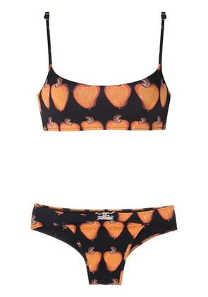 Amir Slama printed bikini set - Black