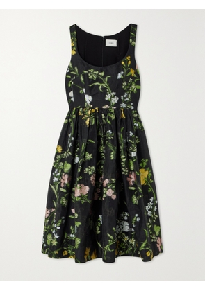 Erdem - Metallic Embroidered Organza Midi Dress - Black - UK 6,UK 8,UK 10,UK 12,UK 14,UK 16