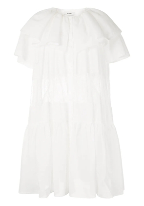 Goen.J tiered mini dress - White