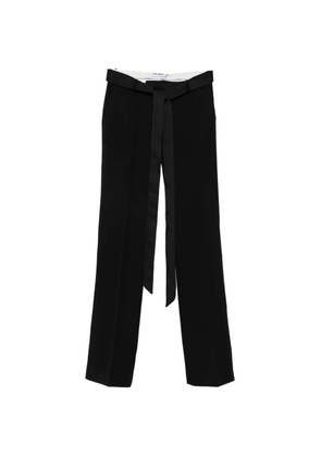 The Attico tie-waist trousers - Black