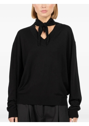 Plan C V-neck sweater - Black