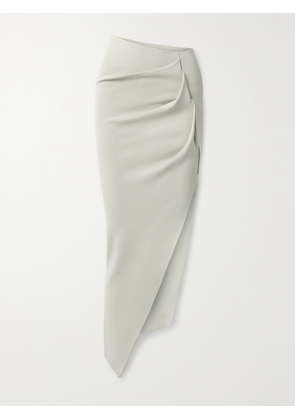 Rick Owens - Rent Ruched Ponte Maxi Skirt - Ecru - x small,small,medium,large,x large