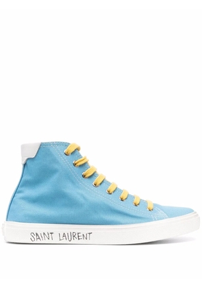 Saint Laurent Malibu mid-top sneakers - Blue