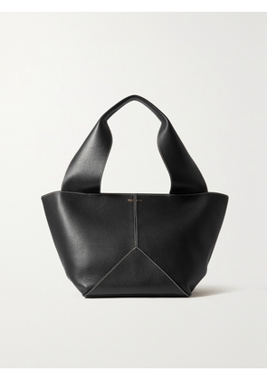 Métier - Weekend Large Paneled Leather Tote - Black - One size