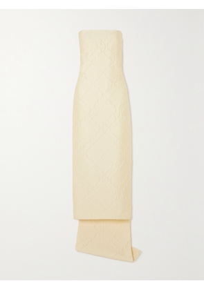 Emilia Wickstead - Hattie Strapless Jacquard Gown - Cream - UK 6,UK 8,UK 10,UK 12,UK 14,UK 16