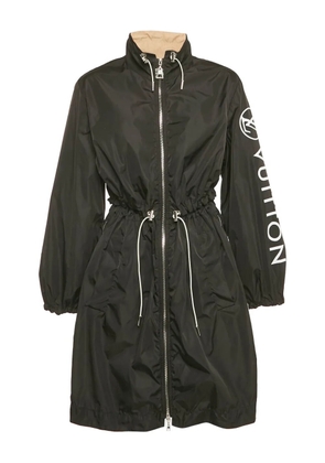 Louis Vuitton Pre-Owned logo-print coat - Black
