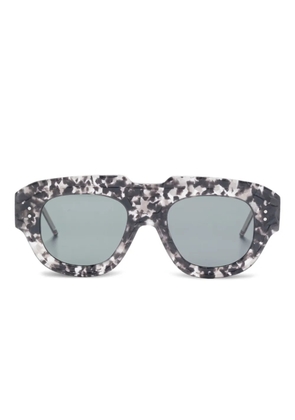 Thom Browne Eyewear geometric-frame sunglasses - Black