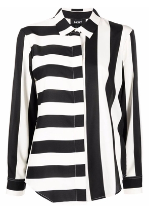 DKNY striped print shirt - Black