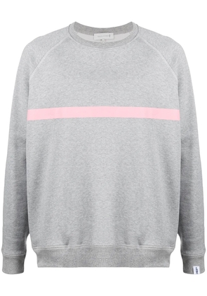 Mackintosh stripe detial sweatshirt - Grey