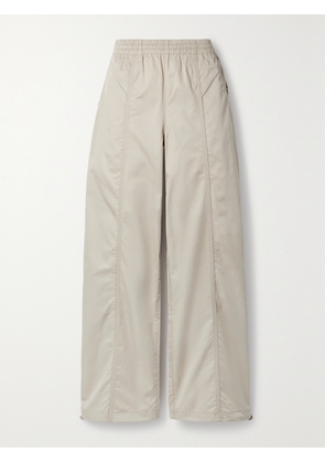 AGOLDE - Dakota Cotton-poplin Track Pants - Neutrals - x small,small,medium,large,x large