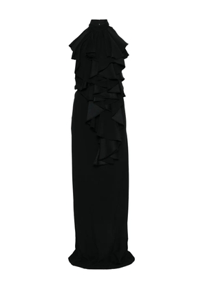 Viktor & Rolf jabot-collar gown - Black