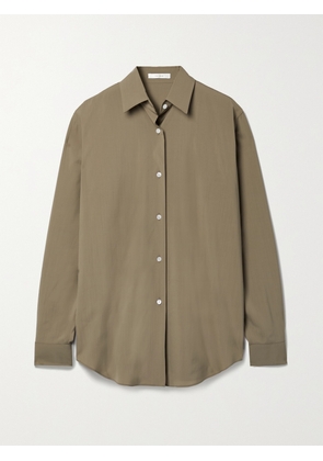 The Row - Blaga Wool Shirt - Brown - x small,small,medium,large,x large