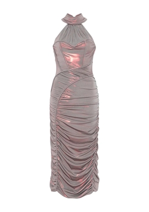 MITILIANE COUTURE draped midi dress - Grey