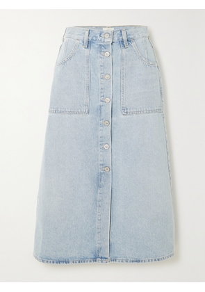 Citizens of Humanity - Anouk Denim Midi Skirt - Blue - 23,24,25,26,27,28,29,30,31,32