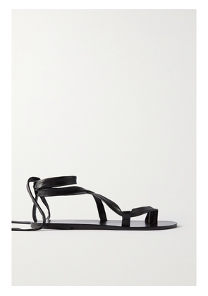 The Row - Nora Lace-up Leather Sandals - Black - IT36,IT36.5,IT37,IT37.5,IT38,IT38.5,IT39,IT39.5,IT40,IT40.5,IT41,IT42