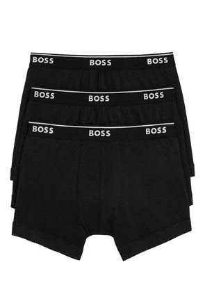 BOSS logo-print boxers (pack of three) - Black