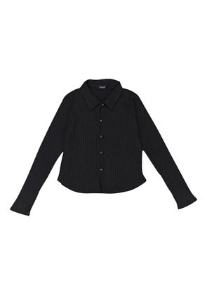 Callipygian ribbed cardigan - Black