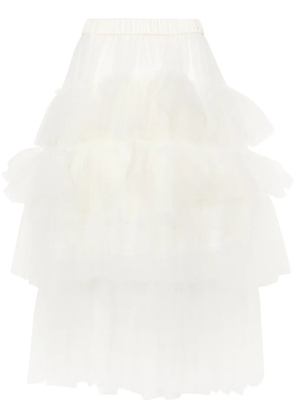 Simone Rocha tulle midi skirt - White