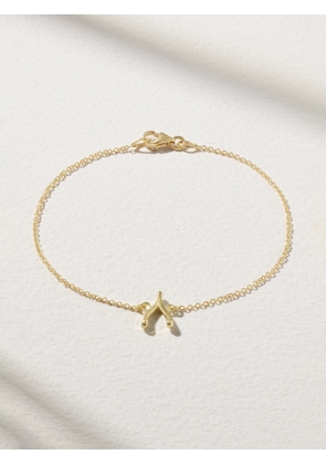 Jennifer Meyer - Mini Wishbone 18-karat Gold Bracelet - One size