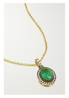 Amrapali London - Rajasthan 18-karat Gold, Emerald And Diamond Necklace - Green - One size