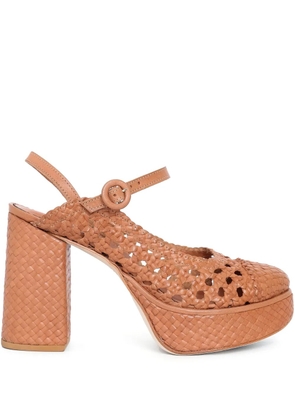 Sarah Chofakian 90mm Frame sandals - Brown