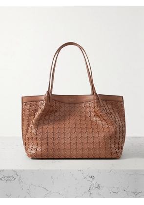 Serapian - Secret Small Woven Leather Tote - Brown - One size