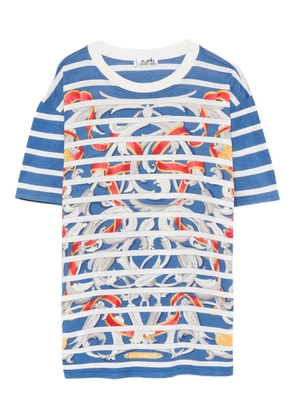 Hermès Pre-Owned 2010s striped T-shirt - Blue