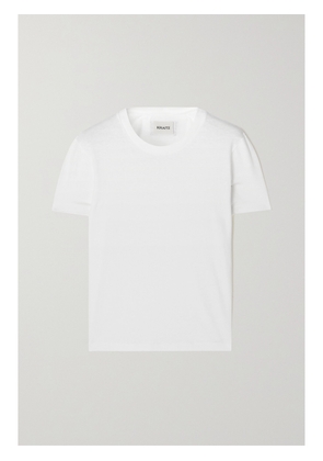 KHAITE - Emmylou Cotton-jersey T-shirt - White - x small,small,medium,large,x large