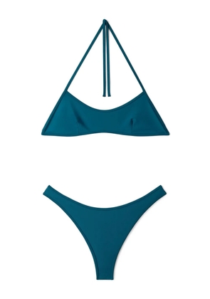 Sunnei reversible striped bikini set - Green